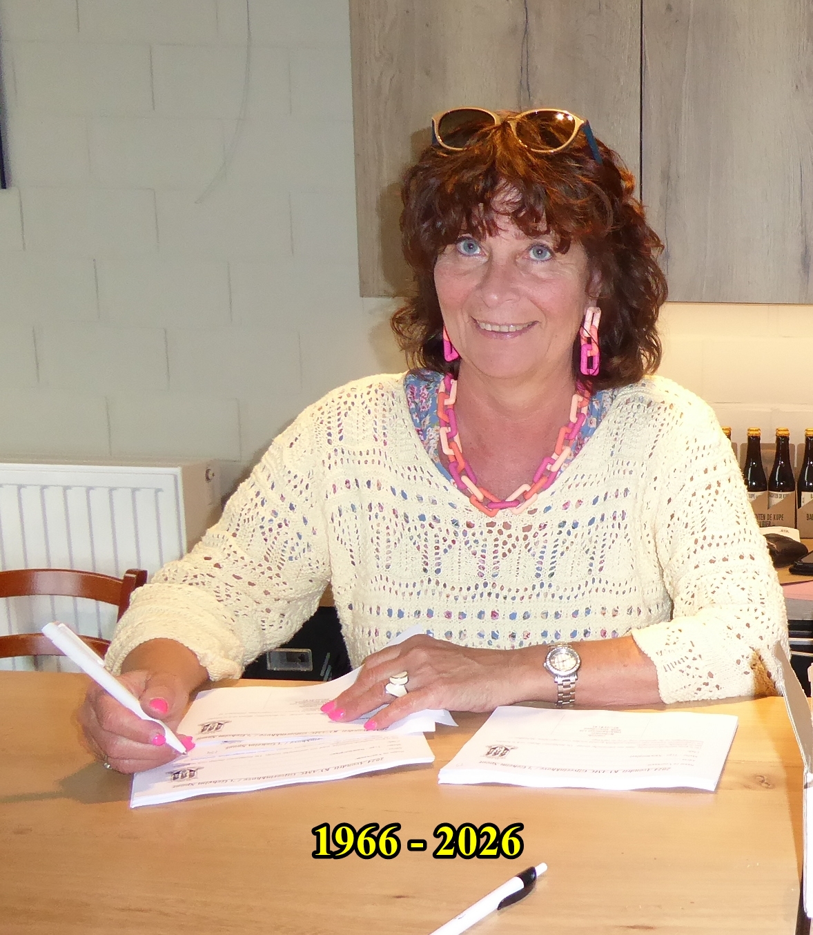 Dolores PLuym weduwe van Ghislain Vandecasteele